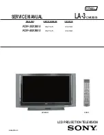 Preview for 2 page of Sony GRAND WEGA KDF-55XS955 Service Manual