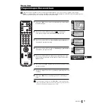 Preview for 148 page of Sony Grand Wega KF-50SX100 Instruction Manual