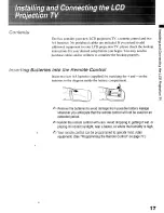 Preview for 17 page of Sony GRAND WEGA KF 60DX100 Operating Instruction