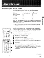 Preview for 77 page of Sony GRAND WEGA KF 60DX100 Operating Instruction