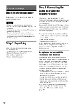 Preview for 12 page of Sony GX355 - RDR DVD Recorder Operating Instructions Manual