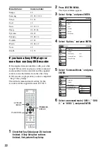 Preview for 22 page of Sony GX355 - RDR DVD Recorder Operating Instructions Manual