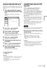 Preview for 43 page of Sony GX355 - RDR DVD Recorder Operating Instructions Manual