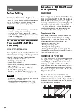 Preview for 56 page of Sony GX355 - RDR DVD Recorder Operating Instructions Manual