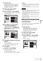 Preview for 59 page of Sony GX355 - RDR DVD Recorder Operating Instructions Manual