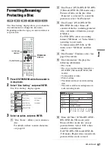 Preview for 67 page of Sony GX355 - RDR DVD Recorder Operating Instructions Manual