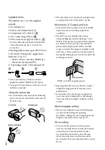 Preview for 8 page of Sony HANDYCAM CX130 Operating Manual