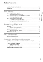 Preview for 11 page of Sony HANDYCAM CX130 Operating Manual