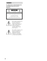 Preview for 2 page of Sony Handycam DCR-DVD408 Operating Manual