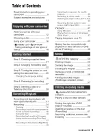 Preview for 9 page of Sony Handycam DCR-DVD408 Operating Manual