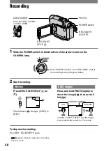 Preview for 20 page of Sony Handycam DCR-HC21 Operating Manual