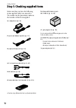 Preview for 12 page of Sony Handycam DCR-SR210E Handbook