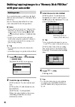 Preview for 42 page of Sony Handycam DCR-SR210E Handbook