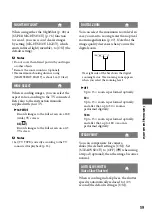 Preview for 59 page of Sony Handycam DCR-SR210E Handbook