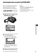 Preview for 71 page of Sony Handycam DCR-SR210E Handbook