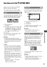 Preview for 73 page of Sony Handycam DCR-SR210E Handbook