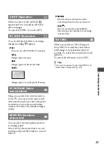 Preview for 77 page of Sony Handycam DCR-SR210E Handbook