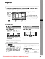 Preview for 13 page of Sony Handycam DCR-SR30E Operating Manual