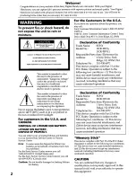 Preview for 2 page of Sony Handycam DCR-TRV11 Operating Instructions Manual