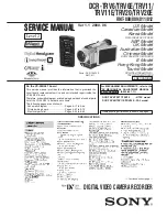 Sony Handycam DCR-TRV11 Service Manual preview