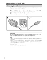 Preview for 16 page of Sony HANDYCAM DCR-TRV230 Operating Instructions Manual