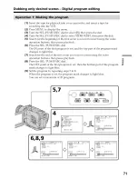 Preview for 71 page of Sony HANDYCAM DCR-TRV230 Operating Instructions Manual