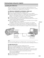 Preview for 111 page of Sony HANDYCAM DCR-TRV230 Operating Instructions Manual