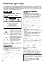 Preview for 2 page of Sony Handycam DCR-VX1000 Operation Manual