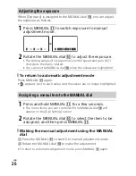 Preview for 26 page of Sony Handycam FDR-AX100 Operating Manual