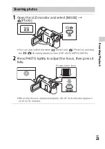 Preview for 23 page of Sony Handycam FDR-AX30 Operating Manual