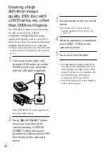 Preview for 42 page of Sony Handycam HD-CX520 Operating Manual