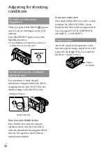 Preview for 46 page of Sony Handycam HD-CX520 Operating Manual