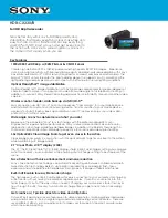 Preview for 1 page of Sony Handycam HDR-CX330 Brochure & Specs