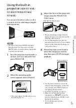 Preview for 51 page of Sony Handycam HDR-CX730E Operating Manual