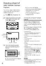 Preview for 48 page of Sony Handycam HDR-CX760V Operating Manual