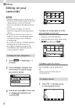 Preview for 54 page of Sony Handycam HDR-CX760V Operating Manual