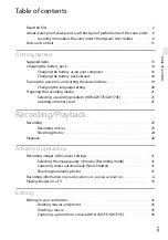 Preview for 9 page of Sony Handycam HDR-GW55VE Operating Manual