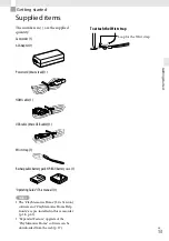 Preview for 13 page of Sony Handycam HDR-GW55VE Operating Manual