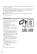 Preview for 26 page of Sony Handycam HDR-GW55VE Operating Manual