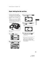 Preview for 19 page of Sony Handycam HDR-HC3E Operating Manual