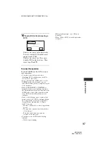 Preview for 87 page of Sony Handycam HDR-HC3E Operating Manual