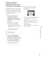 Preview for 59 page of Sony Handycam HDR-PJ30V Operating Manual