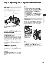 Preview for 33 page of Sony Handycam HDR-SR1 Operating Manual