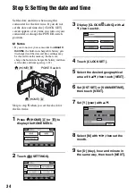 Preview for 34 page of Sony Handycam HDR-SR1 Operating Manual