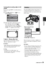 Preview for 39 page of Sony Handycam HDR-SR1 Operating Manual