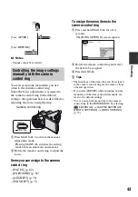 Preview for 43 page of Sony Handycam HDR-SR1 Operating Manual