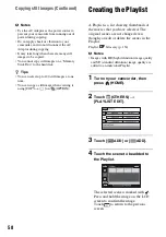 Preview for 58 page of Sony Handycam HDR-SR1 Operating Manual