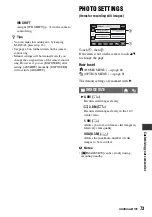 Preview for 73 page of Sony Handycam HDR-SR1 Operating Manual