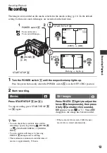 Preview for 13 page of Sony Handycam HDR-SR11E Operating Manual