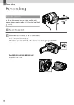 Preview for 14 page of Sony Handycam HDR-XR100E Operating Manual